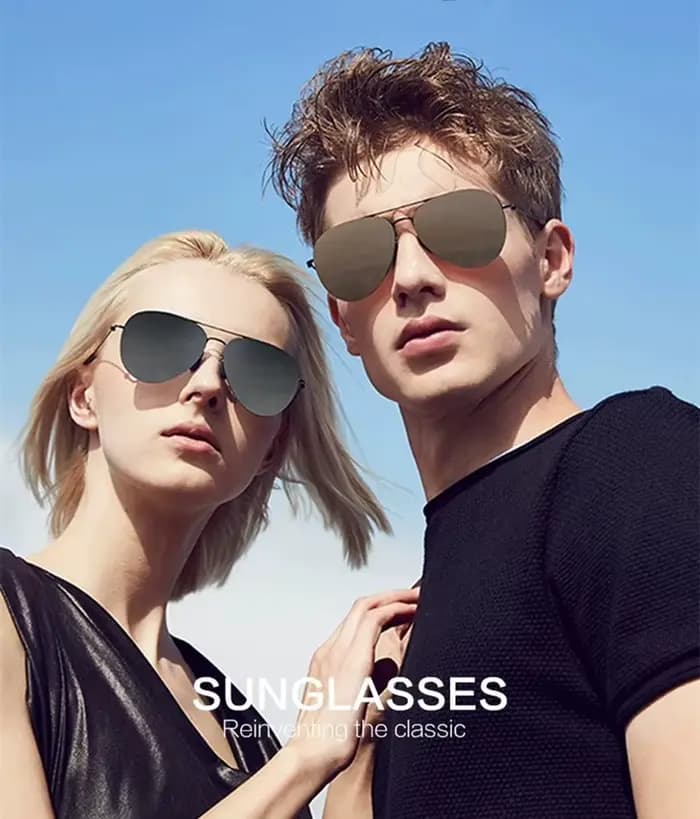 Allemagne marque hommes pilote lunettes de soleil femmes Double faisceau coloré mode Protection UV