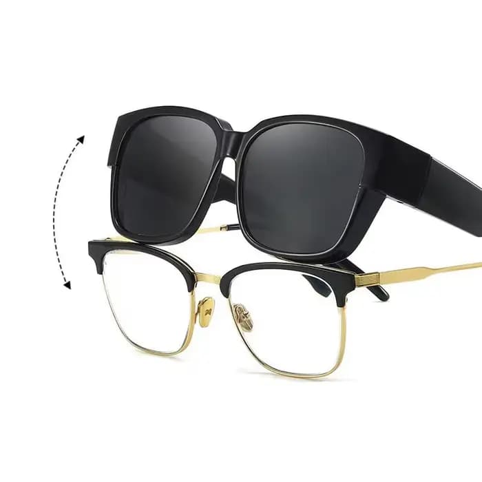 Nouvelle mode lunettes de soleil polarisées couvrir sur myopie