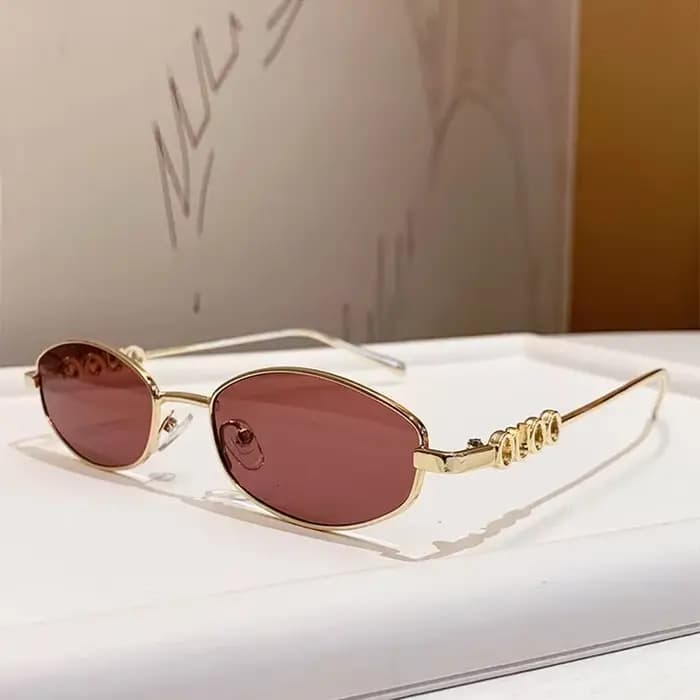 Lunettes de soleil polygonales ovales tendance pour femmes