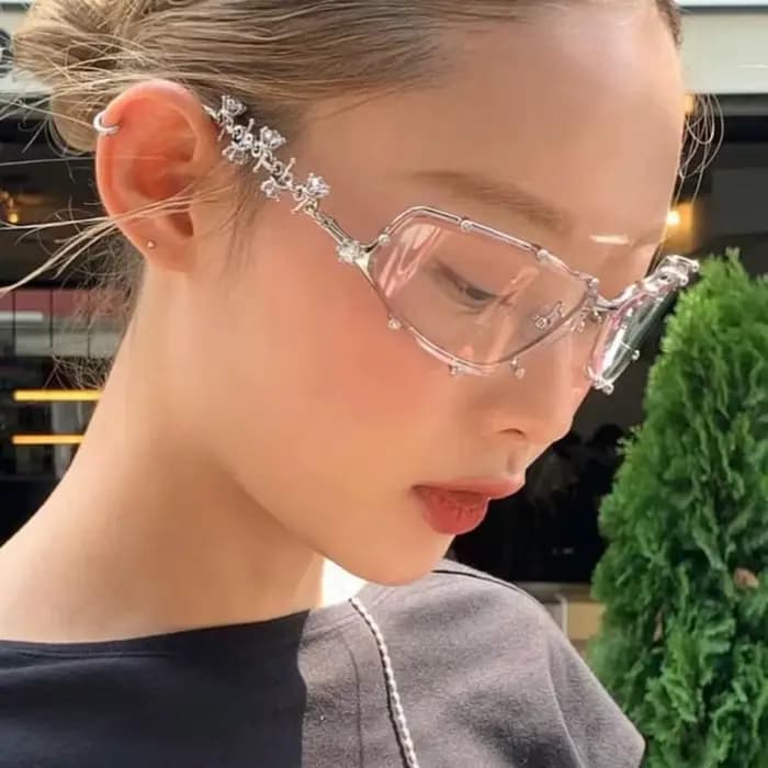 Lunettes à strass pour femmes et hommes