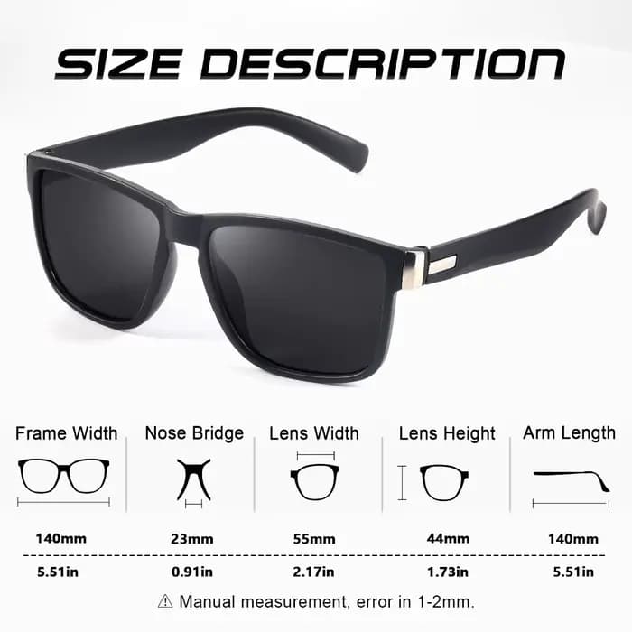AOFLY Vintage mode lunettes de soleil pour hommes rétro carré Anti-éblouissement miroir conduite