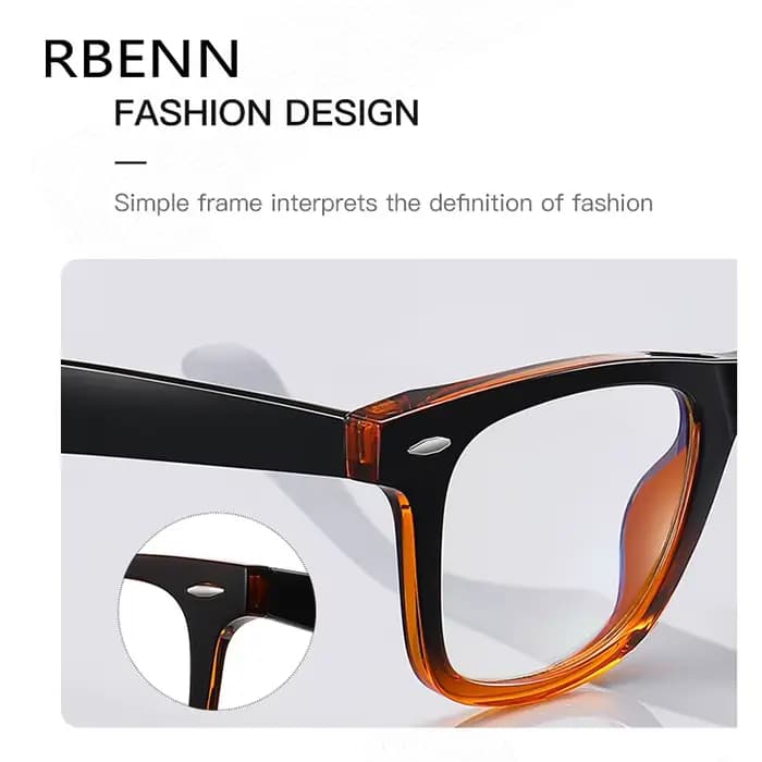 RBENN TR90 lunettes de Prescription progressives hommes conception classique Anti lumière bleue