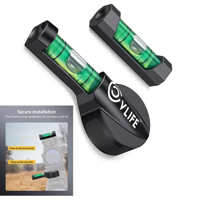 CVLIFE – Kit de nivellement de niveau de portée avec Bases magnétiques, niveau à bulle haute visibilité pour accessoires optiques, système de nivellement
