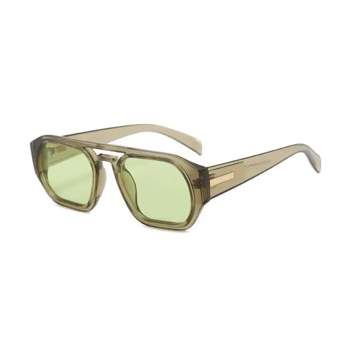 Lunettes de soleil aviateur rétro à double pont pour femmes et hommes
