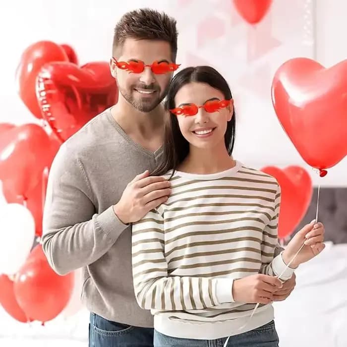 Lunettes de soleil à flamme en plastique