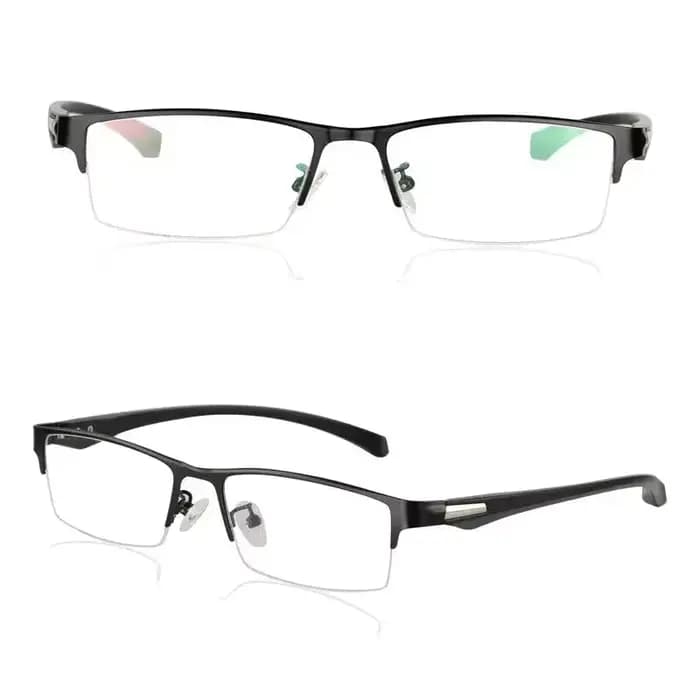 Lunettes de lecture multifocales en titane pour hommes et femmes