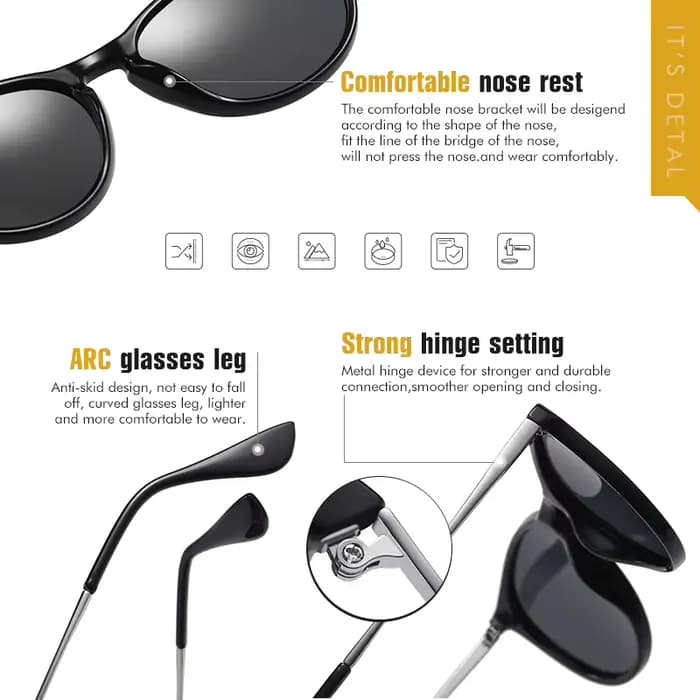 LM Vintage léopard cadre femmes lunettes de soleil polarisées mode hommes
