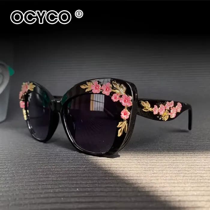 Lunettes de soleil œil de chat vintage pour femmes