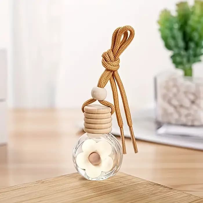 Bouteilles de parfum en verre vides, bouteille en verre suspendue pour voiture | Pendentif vide bouteille d'aromathérapie de parfum pendentif de bouteille de parfum de voiture Emp
