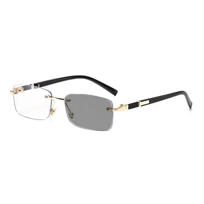 Lunettes de myopie à couleur changeante sans monture pour hommes
