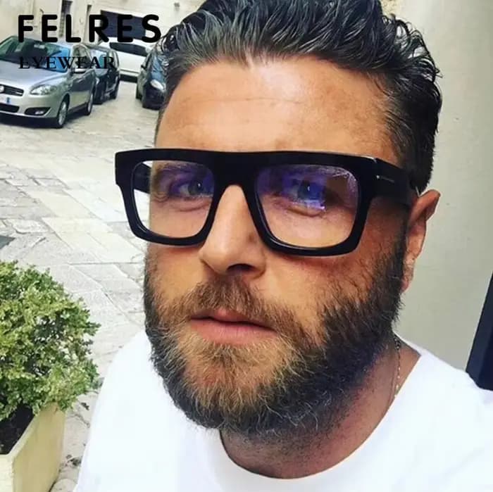 Marque de luxe concepteur surdimensionné carré lunettes de lecture unisexe femmes hommes optique loupe