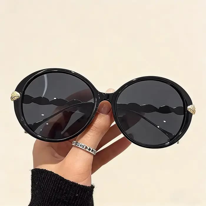 Lunettes de soleil rondes surdimensionnées pour femmes