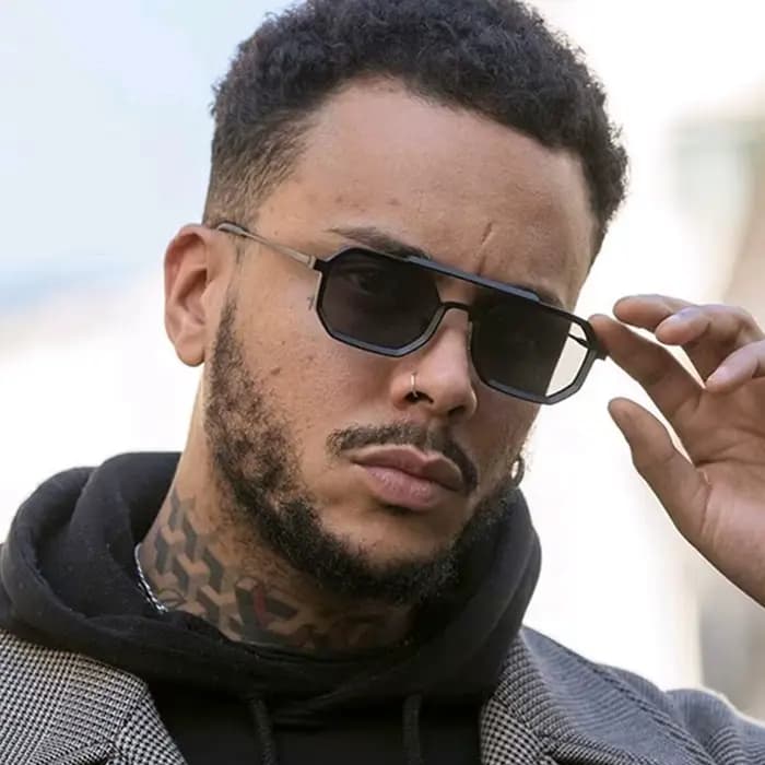 Lunettes de soleil à montures métalliques pour hommes et femmes