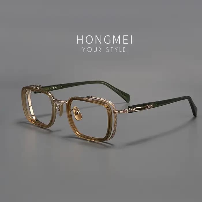 ENTITY montures de lunettes de luxe titaniPrescription hommes