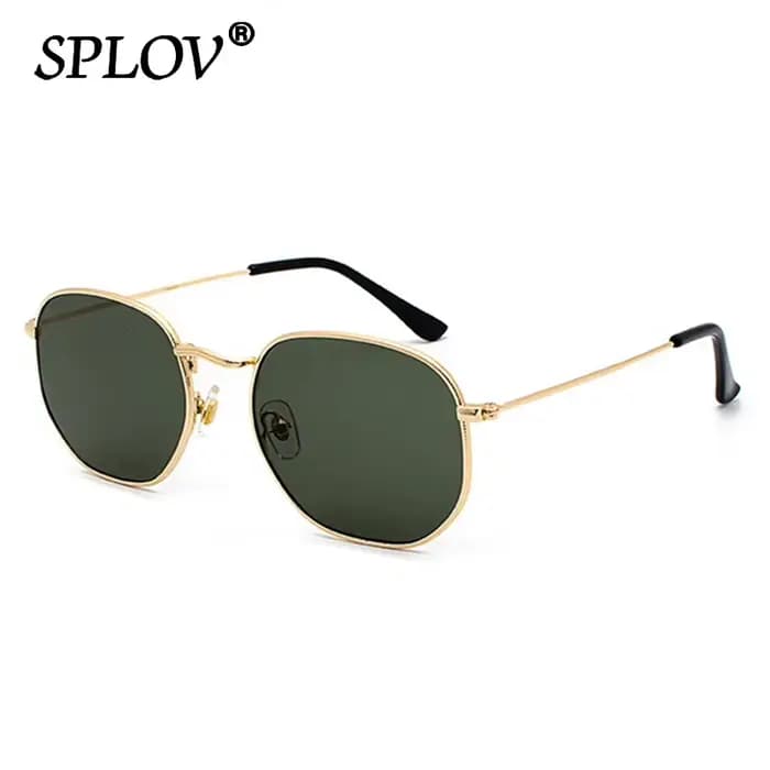 Lunettes de soleil hexagonales pour hommes et femmes