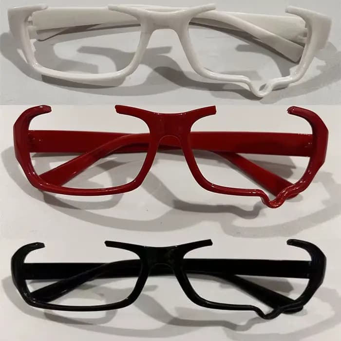 Lunettes demi-monture à la mode avec larmes