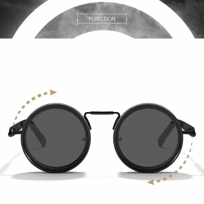 Lunettes de soleil de pêche à monture ronde