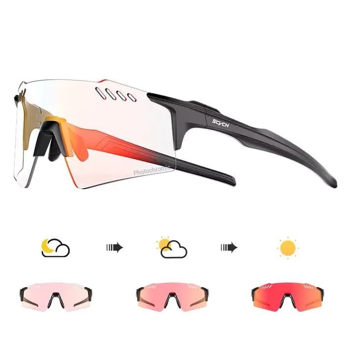 SCVCN lunettes de cyclisme photochromiques
