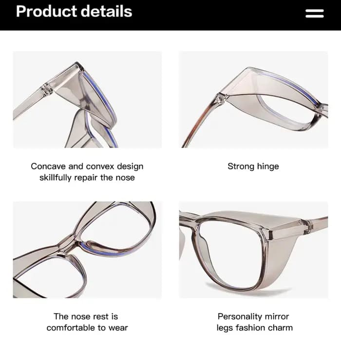 Lunettes de sécurité Anti-buée
