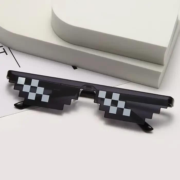 Lunettes de soleil rétro en mosaïque pour hommes