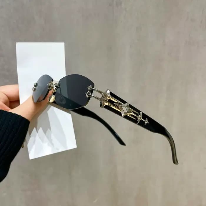 Nouvelles Lunettes de Soleil Tendance 2026 Hommes Femmes Sans Monture Biseautées Unisexe Dégradé UV400 Marque de Luxe Gafas De Sol