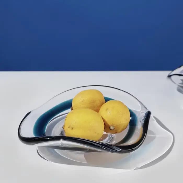 Plateaux en verre transparents, plats à fruits, bols à fruits, contenants de rangement de bureau, bols à collations, plateaux à bijoux, accessoires de décoration pour la maison