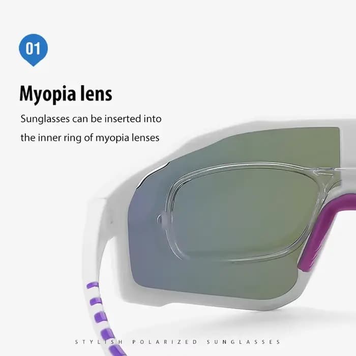 Lunettes de cyclisme polarisées pour hommes et femmes