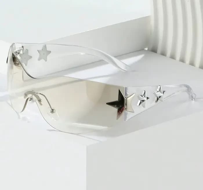 Lunettes Y2K multicolores pour femmes