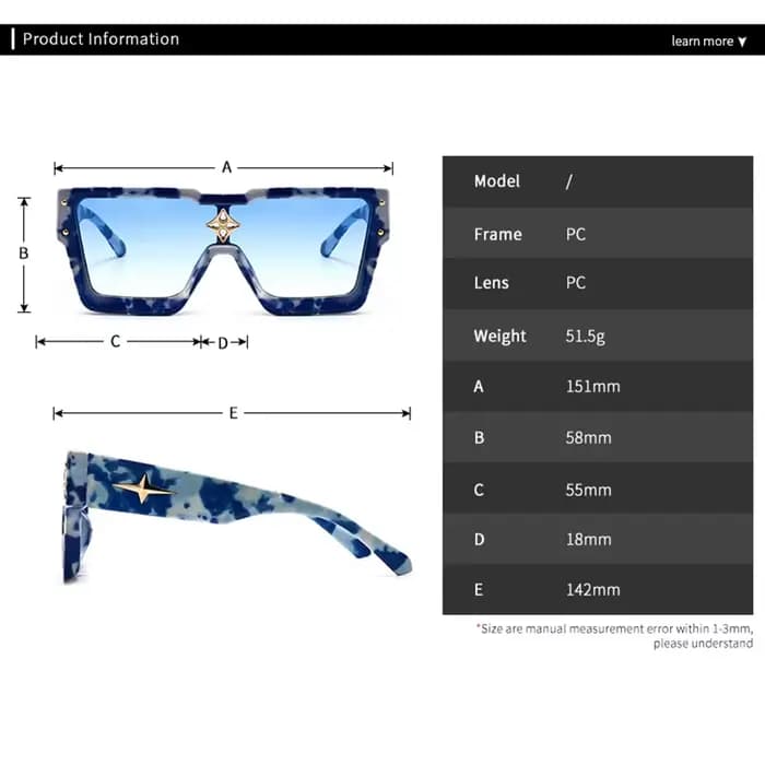 Marque de luxe Designer carré lunettes de soleil hommes femmes mode Vintage grand cadre Rivet voyage conduite Cool