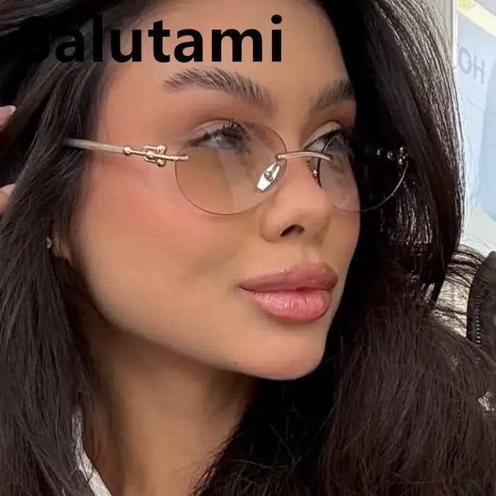 Lunettes de soleil vintage sans monture