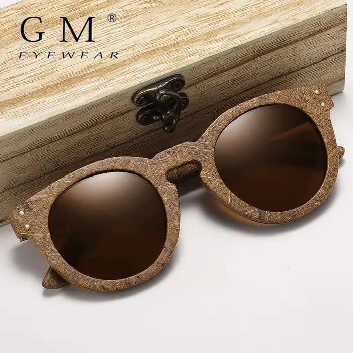 Lunettes de soleil polarisées écologiques en fibre de coco