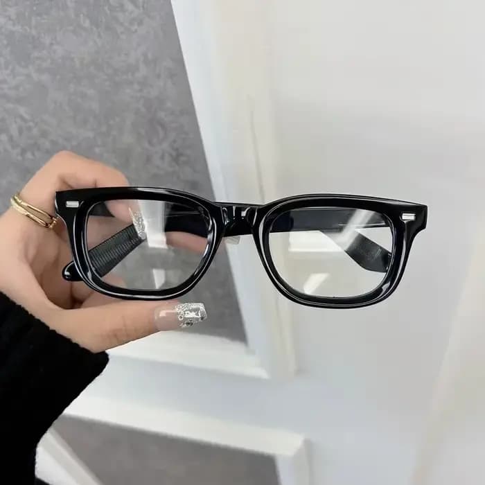 Décontracté clair lentille lunettes cadre mâle marque classique