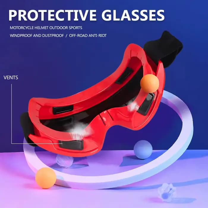 Lunettes de casque de moto