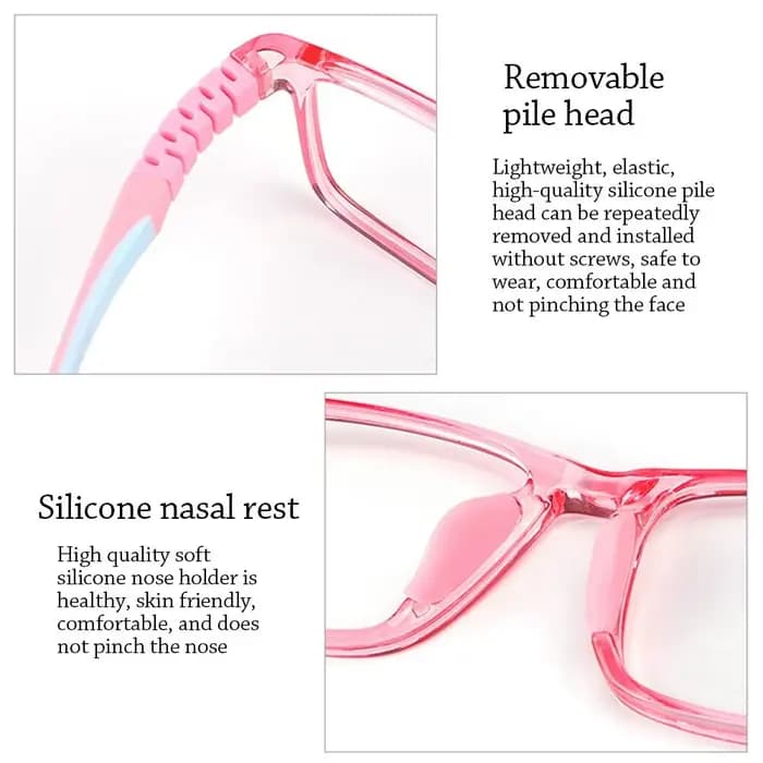 Lunettes à monture ultra-légère en silicone pour enfants
