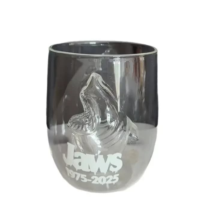 Jaws 50ème Anniversaire Édition Limitée Glassshanhaijing Verre Transparent Cupjaws 50ème Anniversaire Édition Limitée Glassshanhaiji
