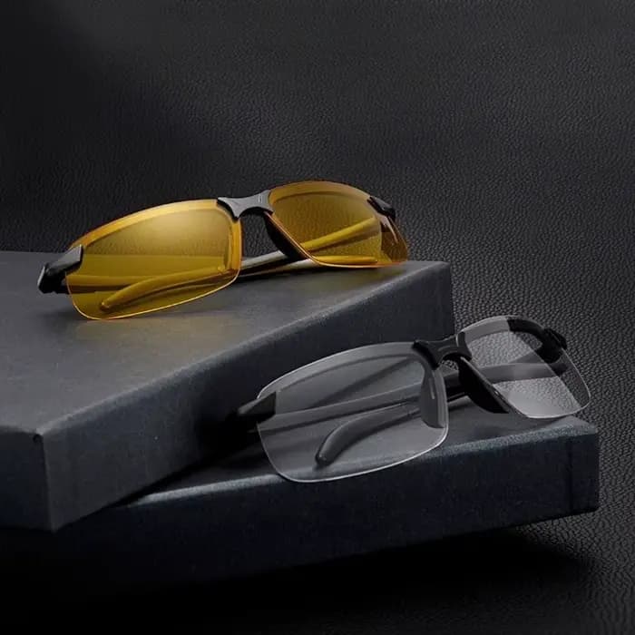 Lunettes de soleil polarisées jaunes pour la conduite nocturne avec protection UV400