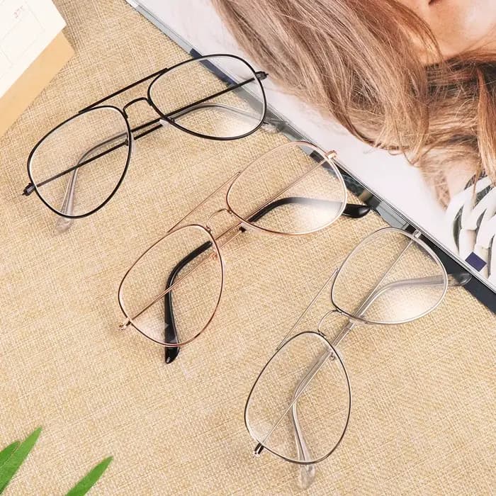 Lunettes de myopie vintage en métal pour femmes et hommes