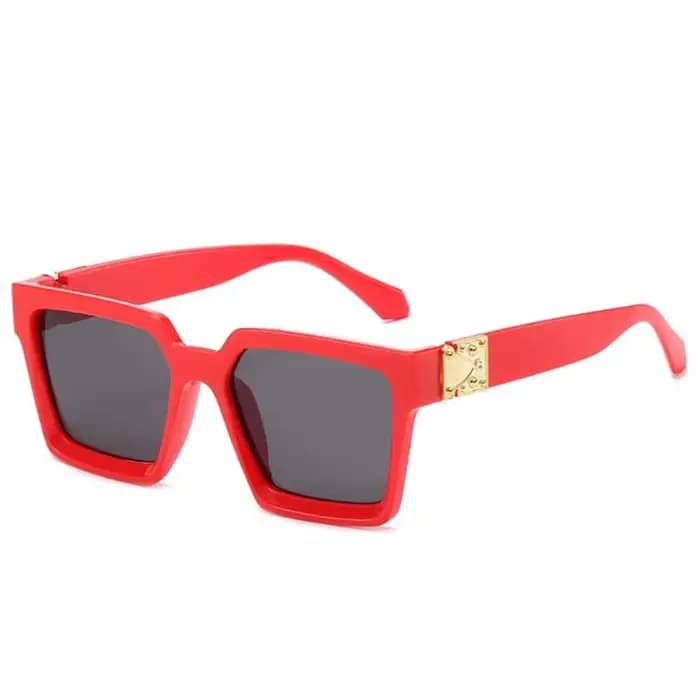 Millionaire marque de luxe concepteur carré en plastique lunettes de soleil femmes Steampunk surdimensionné