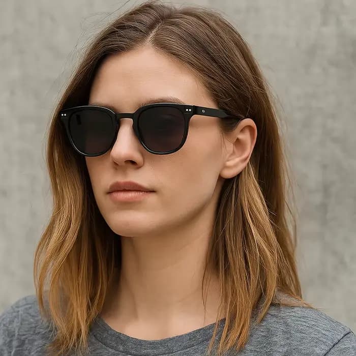 Lunettes de soleil rondes vintage à la mode pour femmes et hommes
