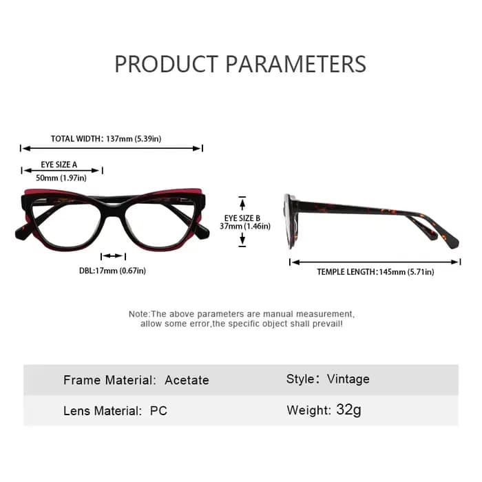 Lunettes œil de chat classiques en coquille de tortue pour femmes