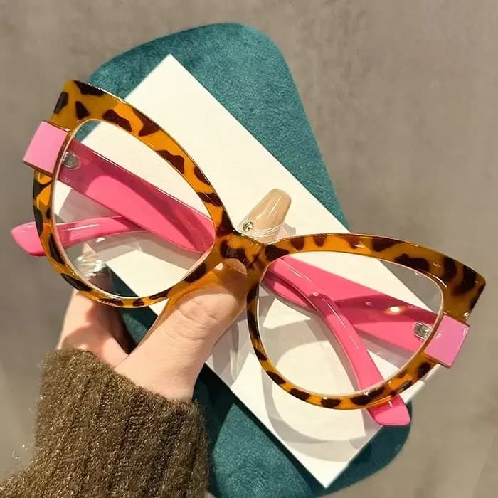 Nouvelles lunettes œil de chat haute définition à la mode avec grand cadre