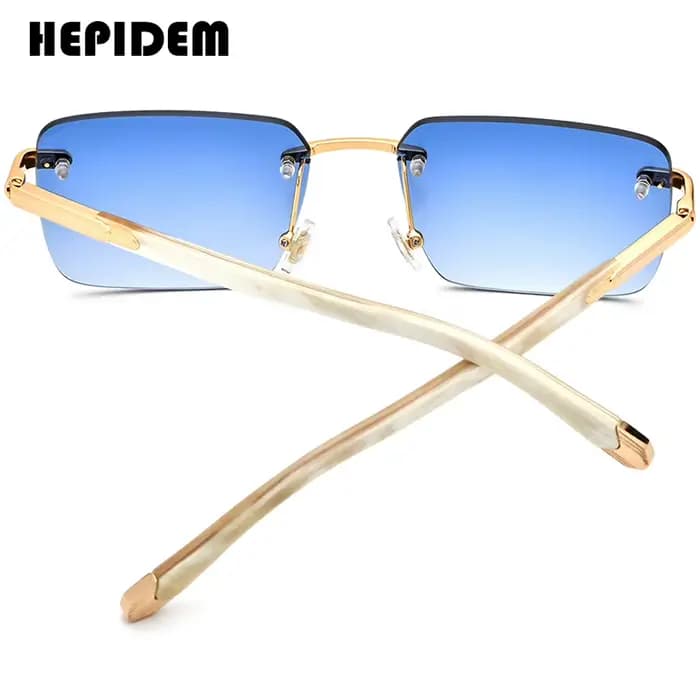 Lunettes de soleil HEPIDEM en corne de buffle pour femmes