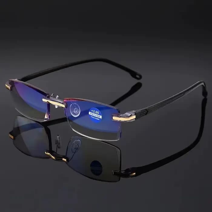 Lunettes de lecture carrées sans cadre pour hommes et femmes