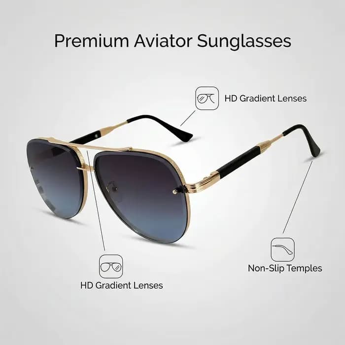 Lunettes de soleil aviateur ovales vintage rétro pour femmes et hommes 2026