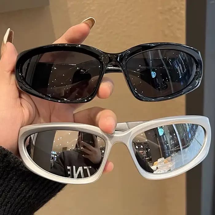 Nouveau Y2K sport Punk lunettes de soleil femmes marque concepteur carré
