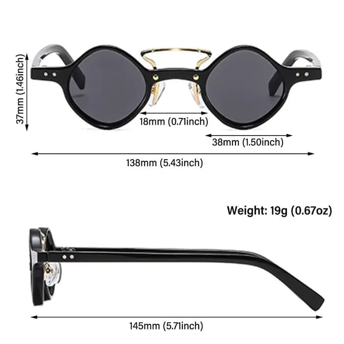 Lunettes de soleil rondes et carrées pour hommes et femmes