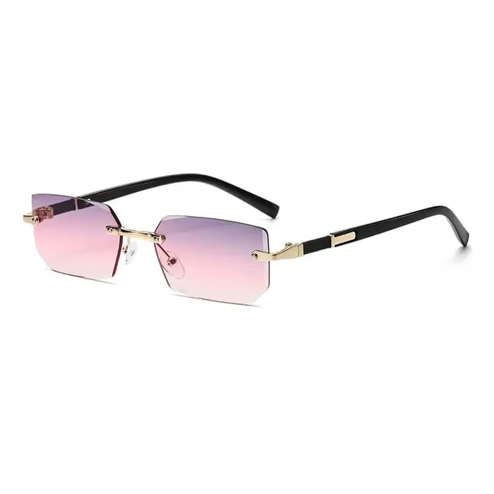Lunettes de soleil sans monture tendance pour hommes et femmes