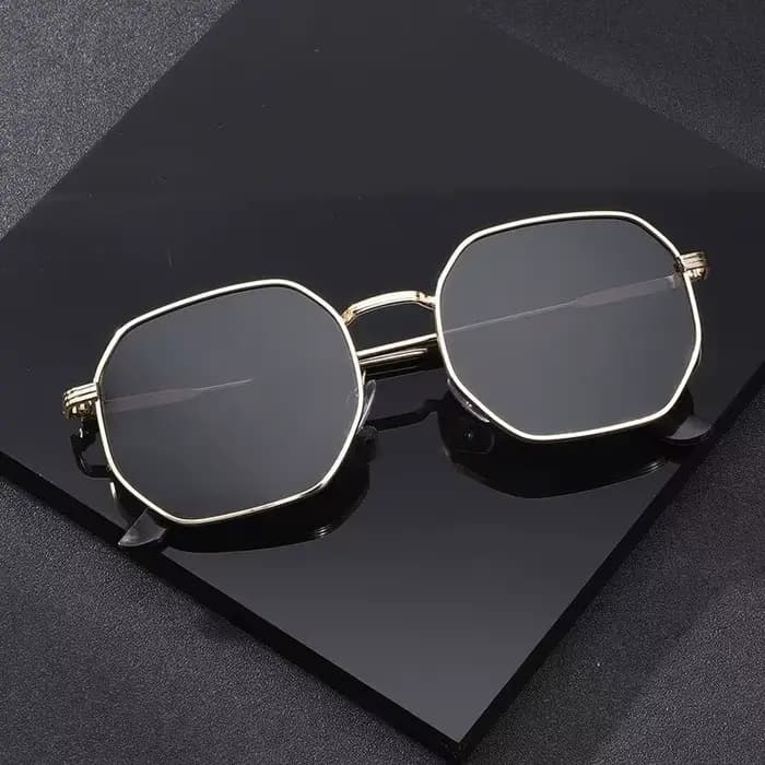Nouveau Vintage carré géométrique cadre lunettes de soleil femmes