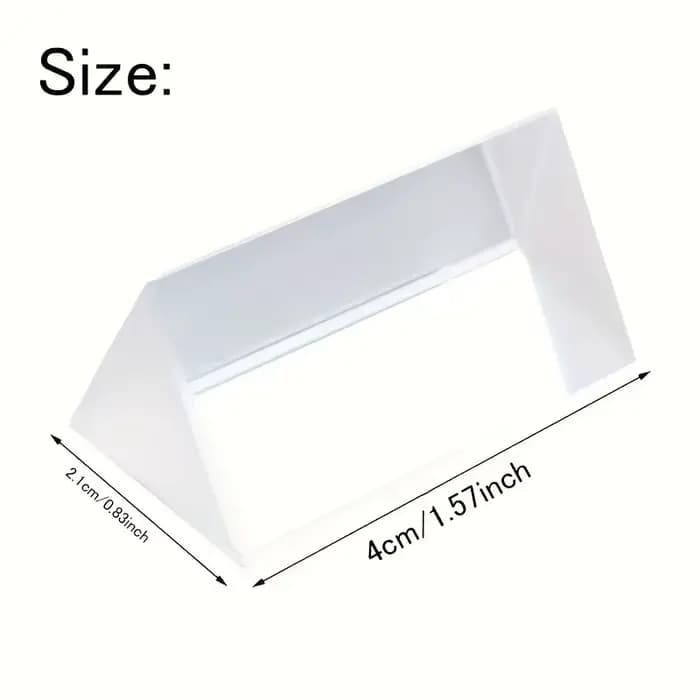 Prisme de réfraction spectrale en verre éducatif, outil d'enseignement de la physique de la lumière et de la photographie, cadeau pour les passionnés de sciences