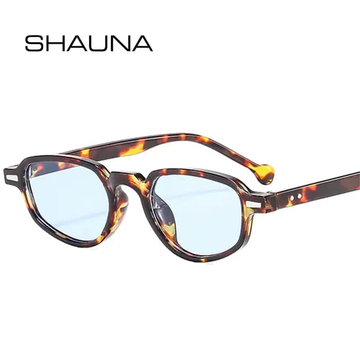 SHAUNA Ins mode populaire petit œil de chat femmes lunettes de soleil rétro clair océan lentille nuances UV400 hommes